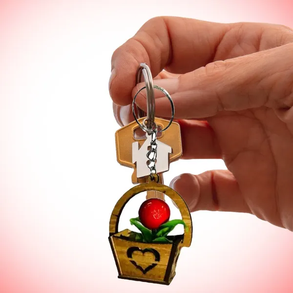 Multicolor_Wood_Keychain_Key_Chain_(Pack_Of_4)