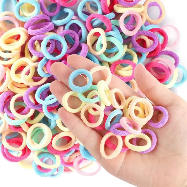 Multicolor_Mini_Hair_Rubber_Band_Rubber_Band_Rubber_Band_For_Kids_Rubber_Band_(Pack_Of_100)