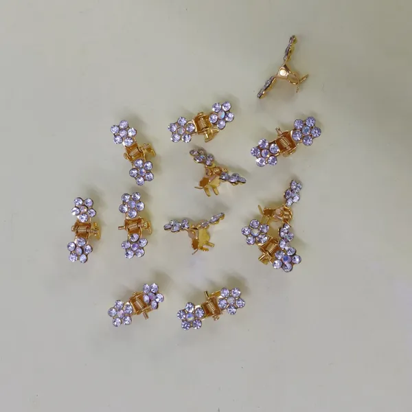 Gold_Mini_Hair_Clutcher_Hair_Claw_Hair_Clip_Gold_(Pack_Of_12)