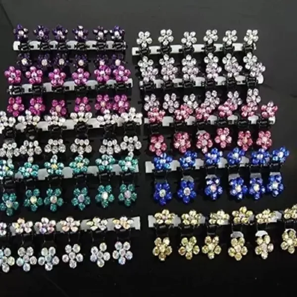 Multicolor_Hair_Claw_Clips_Mini_Hair_Clips_Mix_Color_Flower_Hair_Clip_(Pack_Of_12)