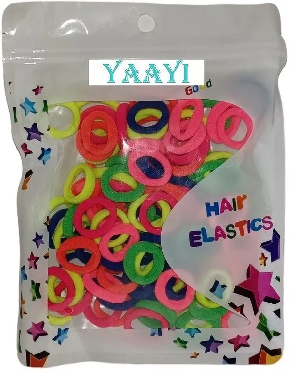 Multicolor_Cute_Mini_Baby_Girl_Soft_Elastic_Neon_Rubber_Band_(Pack_Of_100)