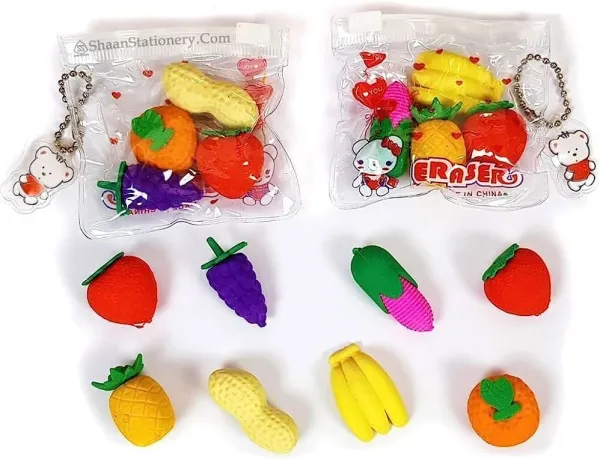 Multicolor_Fancy_Eraser_Fruit_Style_Non_Toxic_Eraser_(Pack_Of_8)
