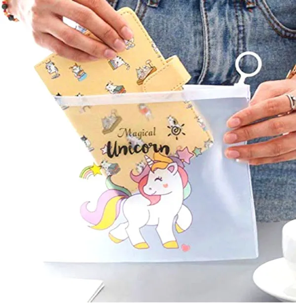 Multicolor_Transparent_Stationery_Pouch_Easy_To_Find_The_Things_You_Needed_Best_For_Birthday_Return_Gift_Unicorn_Art_Plastic_Pencil_Boxes_(Pack_Of_5)