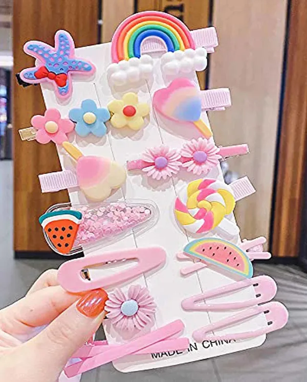 Pink_Unicorn_Ice_Cream_Cartoon_Hair_Clips_Set_Baby_Hairpin_For_Kids_Girls_Toddler_Hair_Accessories_Pc_Pink_Hair_Pin_Pink_(Pack_Of_14)
