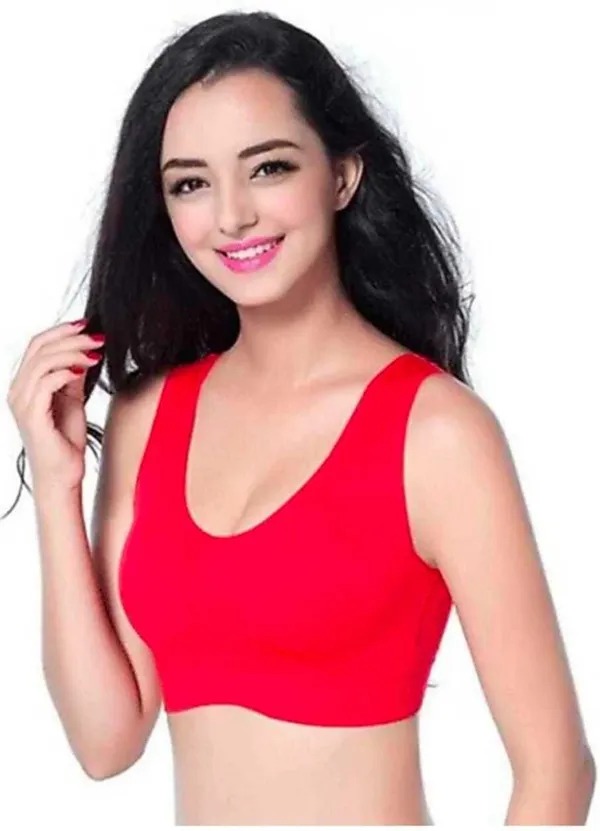 Red_Girls_Sports_Non_Padded_Bra