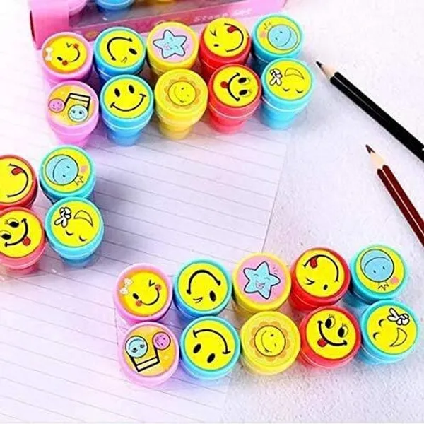 Multicolor_Worm_Rubber_Stamp_Emoji_Inch_(Pack_Of_20)