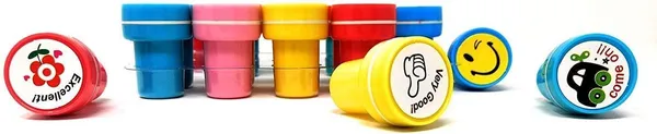 Multicolor_Worm_Rubber_Stamp_Emoji_Inch_(Pack_Of_20)