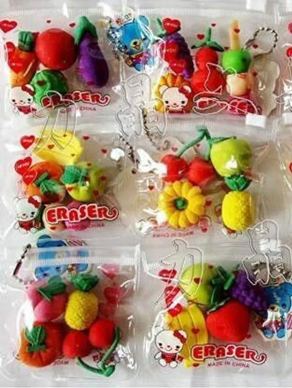 Multicolor_Vegetable_Fruit_Eraser_For_Kids_Packet_Erasers_In_A_Zip_Pouch_Non_Toxic_Eraser_(Pack_Of_6)
