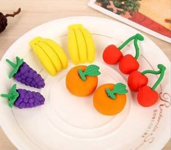 Multicolor_Vegetable_Fruit_Eraser_For_Kids_Packet_Erasers_In_A_Zip_Pouch_Non_Toxic_Eraser_(Pack_Of_6)