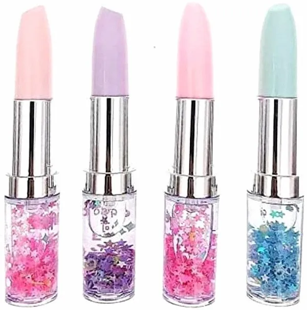 Solid_Aum_Lipstick_Shape_Pen_For_Girls_Stationery_Set_Ink_Color_Glitter_Gel_Pen_(Pack_Of_4)