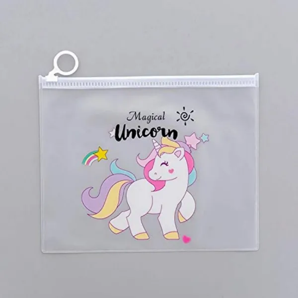 White_Unicorn_Animal_Art_Plastic_Pencil_Box_Pouches_For_School_Stationery_Item_Birthday_Return_Gifts_For_Kids_Unicorn_Art_Plastic_Pencil_Boxes_(Pack_Of_15)