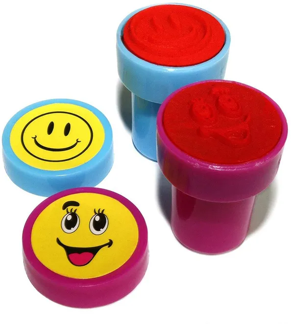 Multicolor_Knafs_Colo_Kid_Emoji_Stamps_Craft_School_Supplies_Smile_Stamp_(Pack_Of_10)