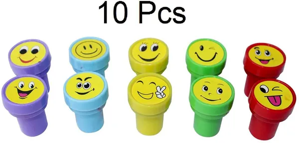 Multicolor_Knafs_Colo_Kid_Emoji_Stamps_Craft_School_Supplies_Smile_Stamp_(Pack_Of_10)