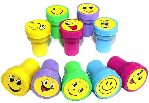 Multicolor_Knafs_Colo_Kid_Emoji_Stamps_Craft_School_Supplies_Smile_Stamp_(Pack_Of_10)