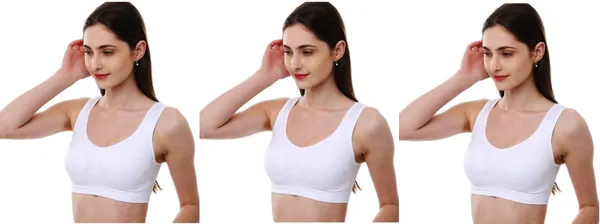 White_Girls_Sports_Non_Padded_Bra_(Pack_Of_3)