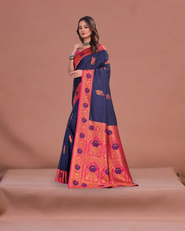 Elegant_Banarasi_Silk_Saree_with_Rich_Pallu_&_Blouse_Piece_Festive_Collection