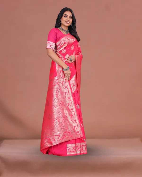 Bright_Pink_Banarasi_Silk_Saree_with_Silver_Zari_Weaving_and_Rich_Pallu_Design