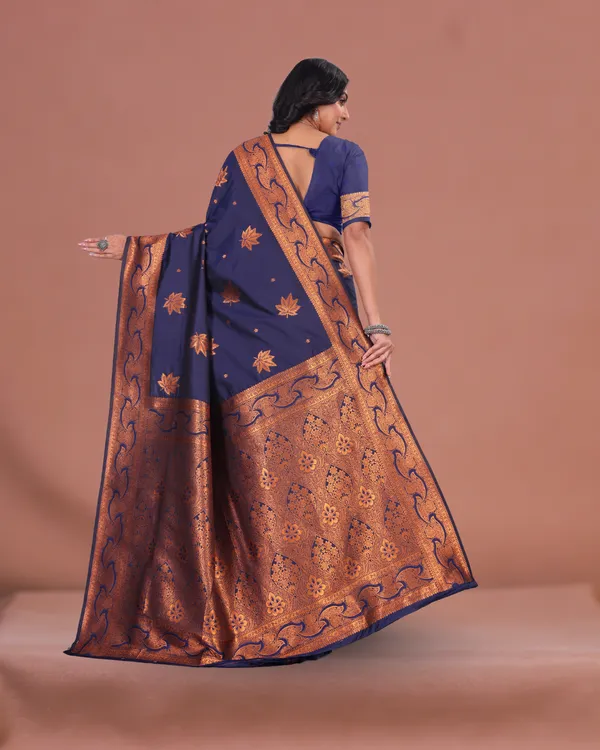Royal_Navy_Blue_Banarasi_Silk_Saree_with_Golden_Zari_Weaving_&_Designer_Pallu_for_Festive_Wear