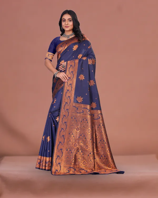 Royal_Navy_Blue_Banarasi_Silk_Saree_with_Golden_Zari_Weaving_&_Designer_Pallu_for_Festive_Wear