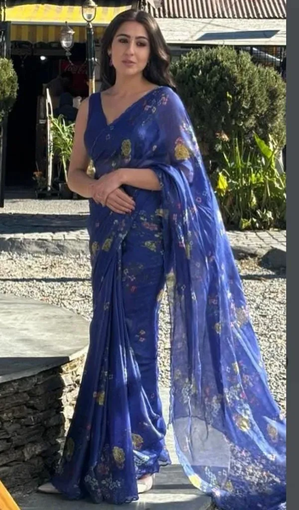 Blue_Printed_Bollywood_Cotton_Linen_Saree_For_Women