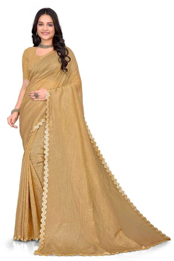 Gold_Solid_Bollywood_Cotton_Linen_Saree_For_Women