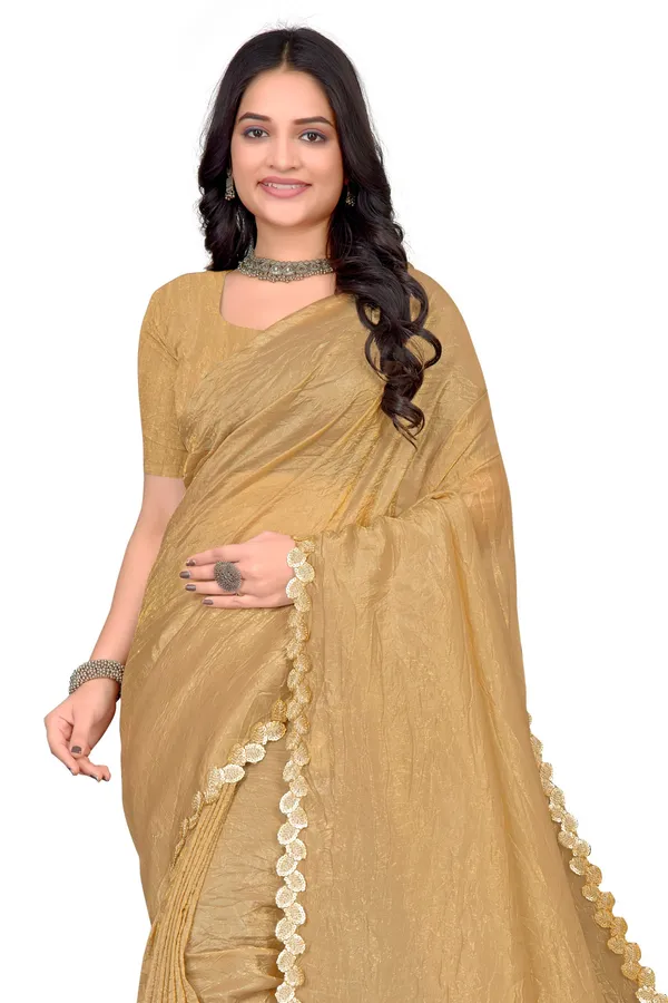 Gold_Solid_Bollywood_Cotton_Linen_Saree_For_Women