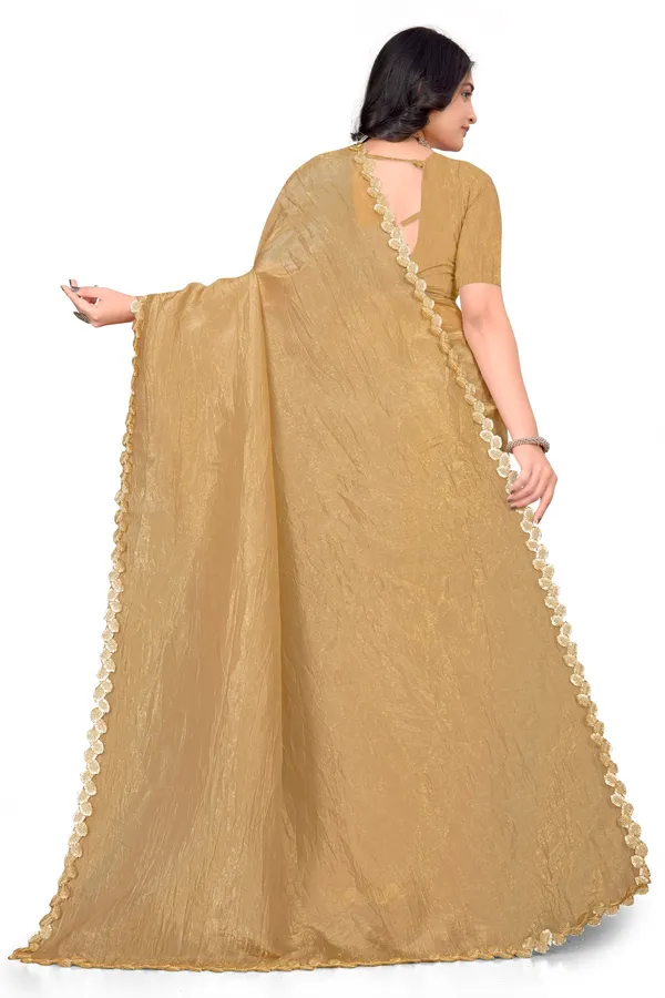 Gold_Solid_Bollywood_Cotton_Linen_Saree_For_Women