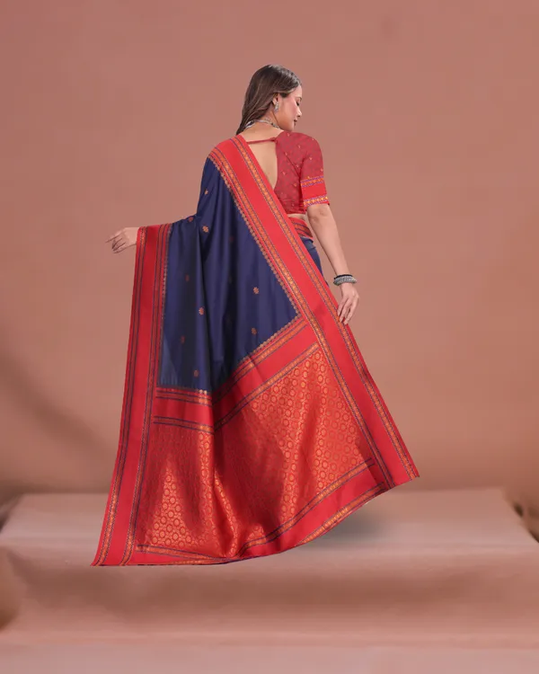 Woven_Narayanpet_Cotton_Silk_Saree_(DARK_BLUE)