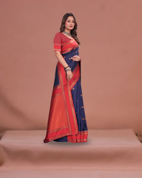 Woven_Narayanpet_Cotton_Silk_Saree_(DARK_BLUE)