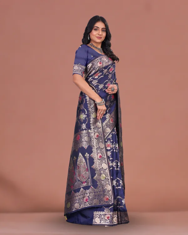 Banarasi_Silk_Saree_in_Royal_Blue_with_Rich_Zari_Weaving_&_Floral_Design