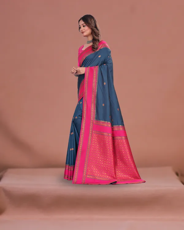 Woven_Narayanpet_Cotton_Silk_Saree_(Light_Blue)