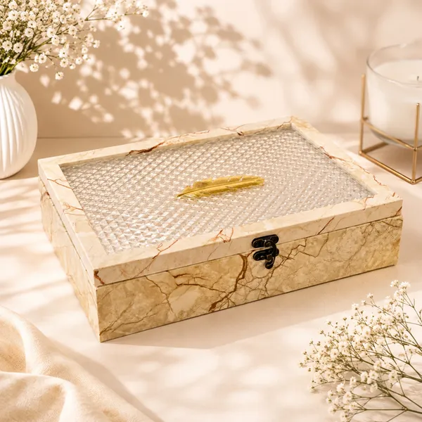 Premium_Marble_Finish_Gift_Box_with_Gold_Feather_Design