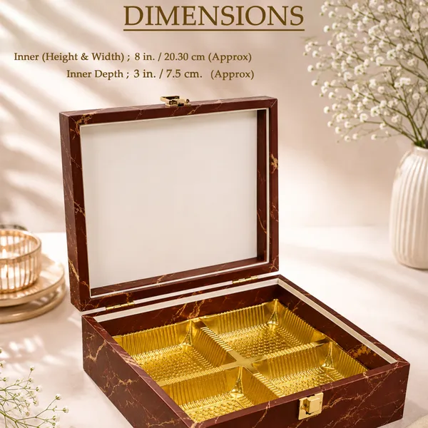 Premium_Brown_Finish_Gift_Box_with_4_Compartments