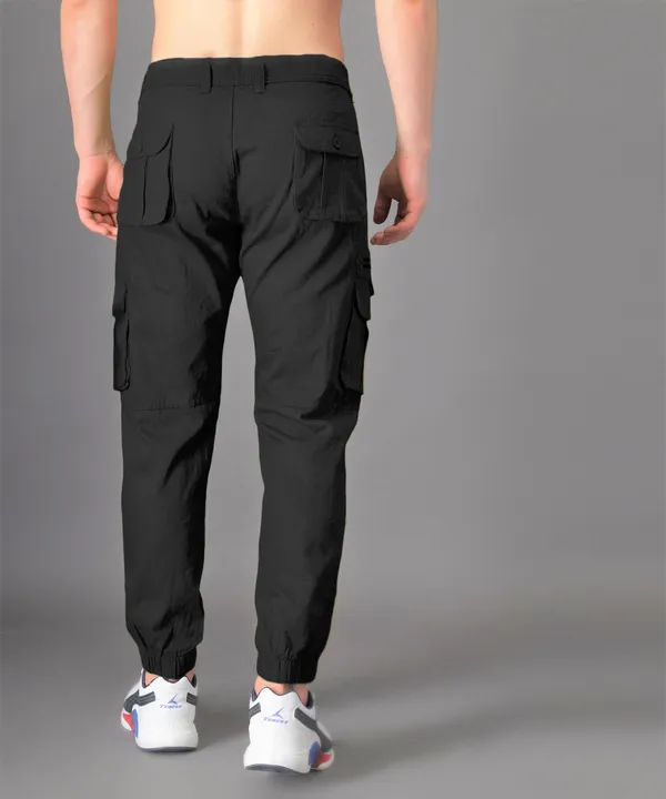 Black_Regular_Mid_Rise_Cargo_Pants_For_Men