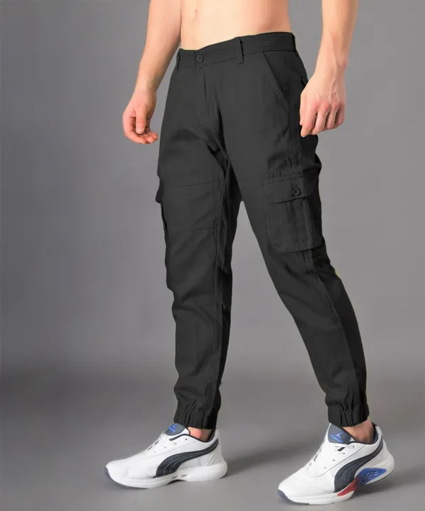 Black_Regular_Mid_Rise_Cargo_Pants_For_Men