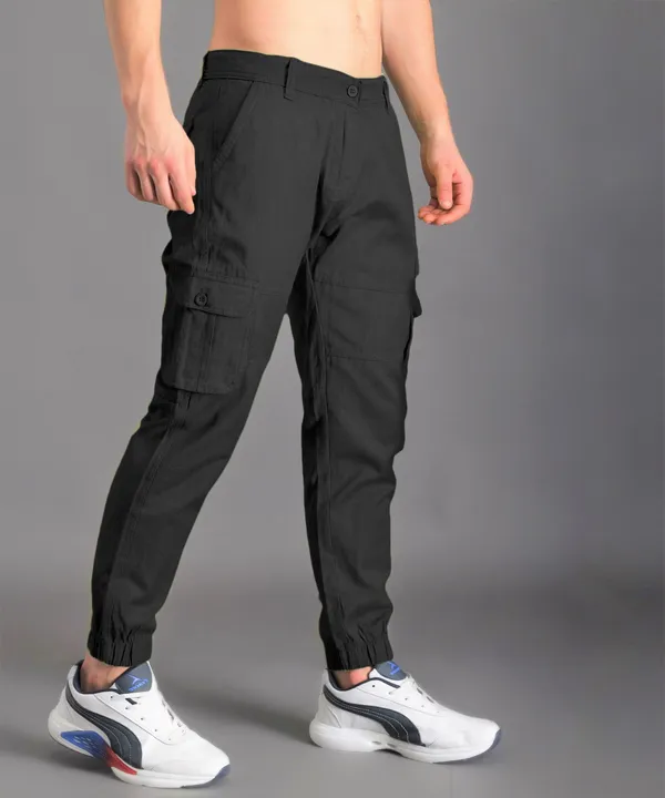 Black_Regular_Mid_Rise_Cargo_Pants_For_Men