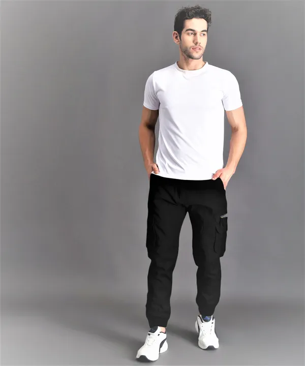 Black_Regular_Mid_Rise_Cargo_Pants_For_Men