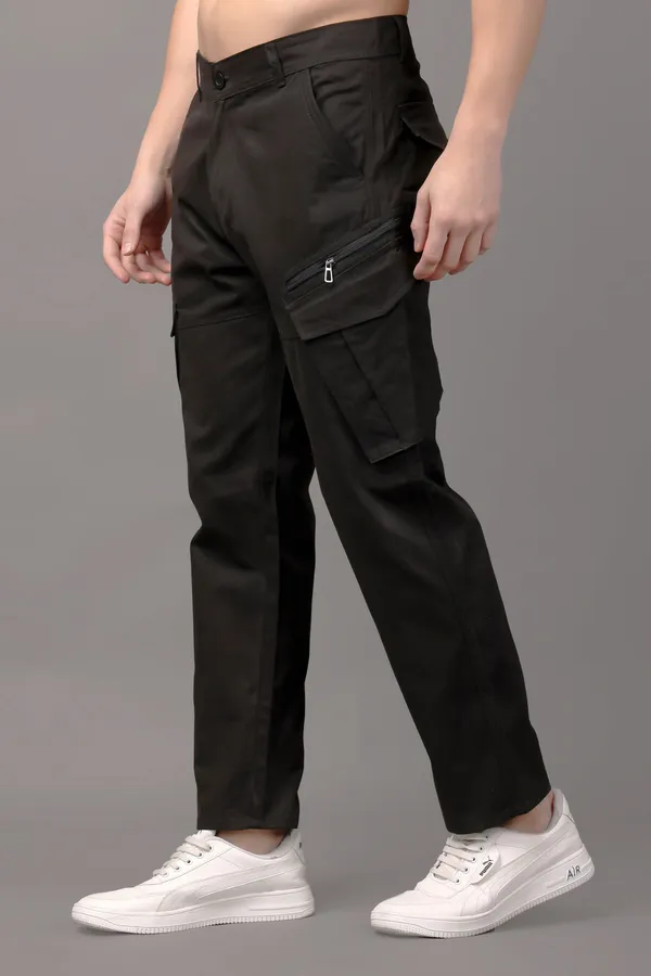 Black_Regular_Mid_Rise_Cargo_Pants_For_Men