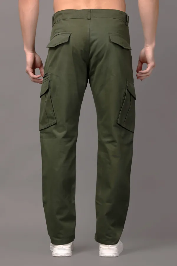 Dark_Green_Regular_Mid_Rise_Cargo_Pants_For_Men