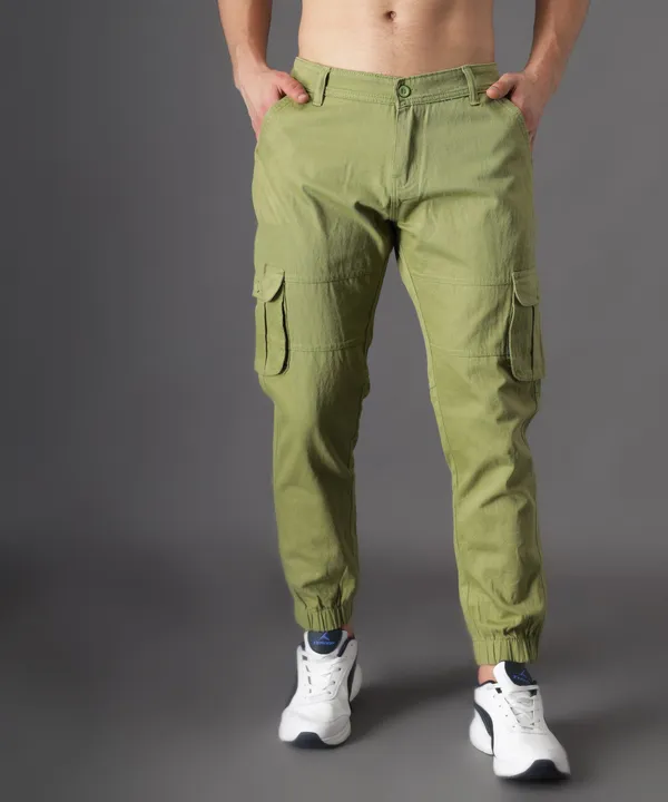 Green_Regular_Mid_Rise_Cargo_Pants_For_Men