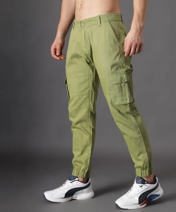 Green_Regular_Mid_Rise_Cargo_Pants_For_Men