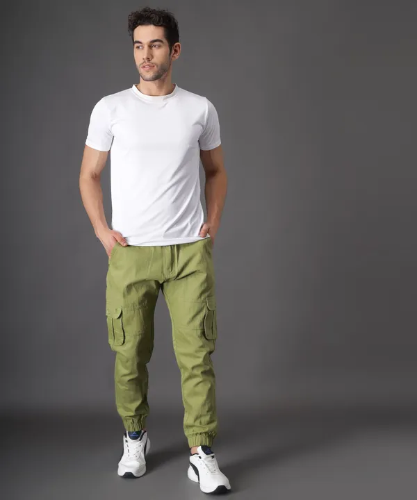 Green_Regular_Mid_Rise_Cargo_Pants_For_Men