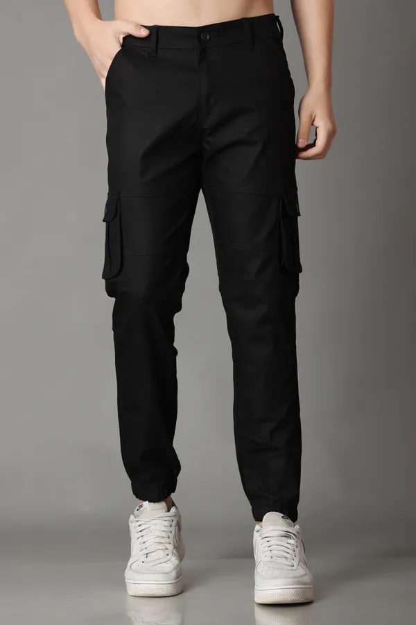 Black_Regular_Mid_Rise_Cargo_Pants_For_Men