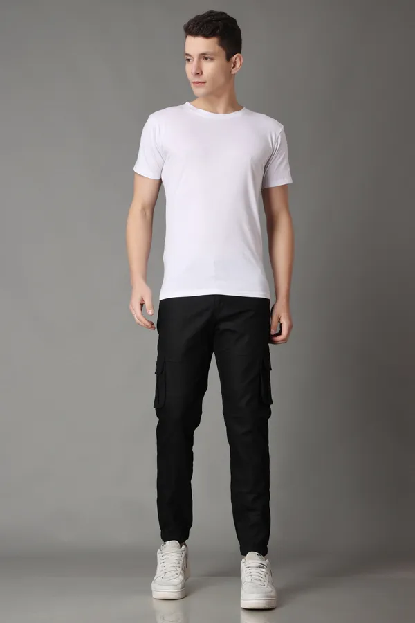 Black_Regular_Mid_Rise_Cargo_Pants_For_Men