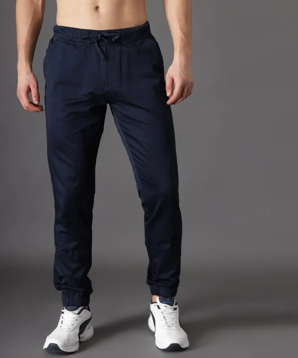 Blue_Slim_Mid_Rise_Cotton_Jogger_Pants_For_Men