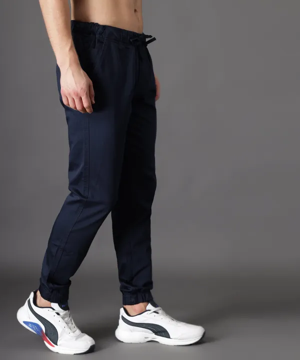 Blue_Slim_Mid_Rise_Cotton_Jogger_Pants_For_Men
