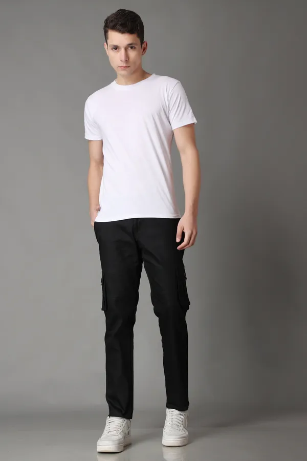 Black_Regular_Mid_Rise_Cargo_Pants_For_Men