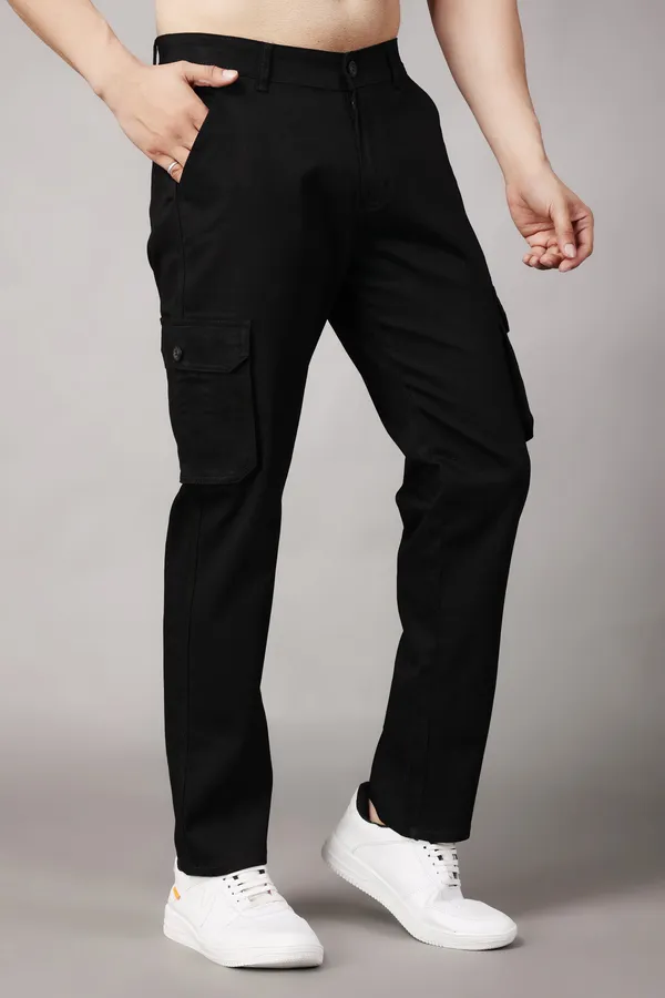 Black_Regular_Mid_Rise_Cargo_Pants_For_Men