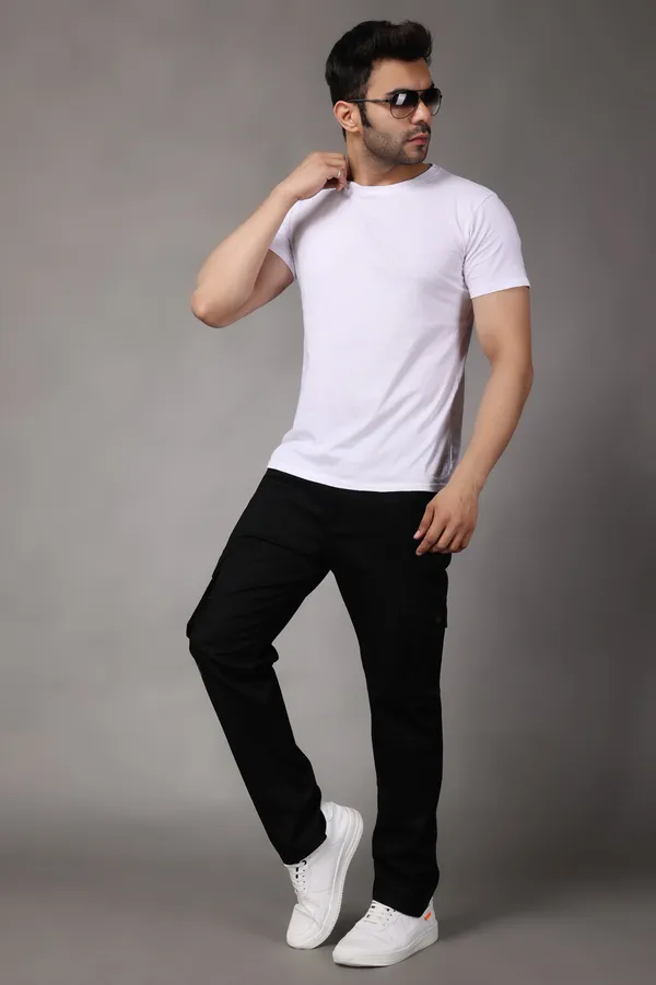 Black_Regular_Mid_Rise_Cargo_Pants_For_Men