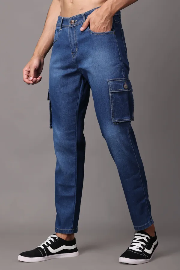 Blue_Regular_Fit_Mid_Rise_Cargo_Pants_For_Men